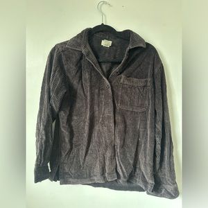 Chocolate brown corduroy shirt LL Bean